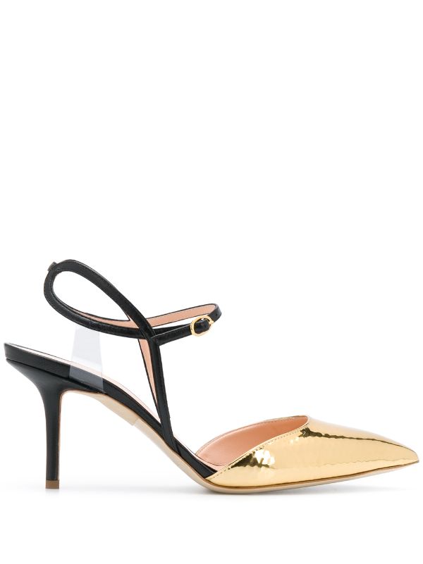 rupert sanderson gold pump