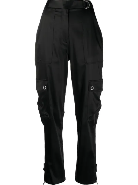 Simkhai pantalones de tiro alto con bolsillos tipo cargo