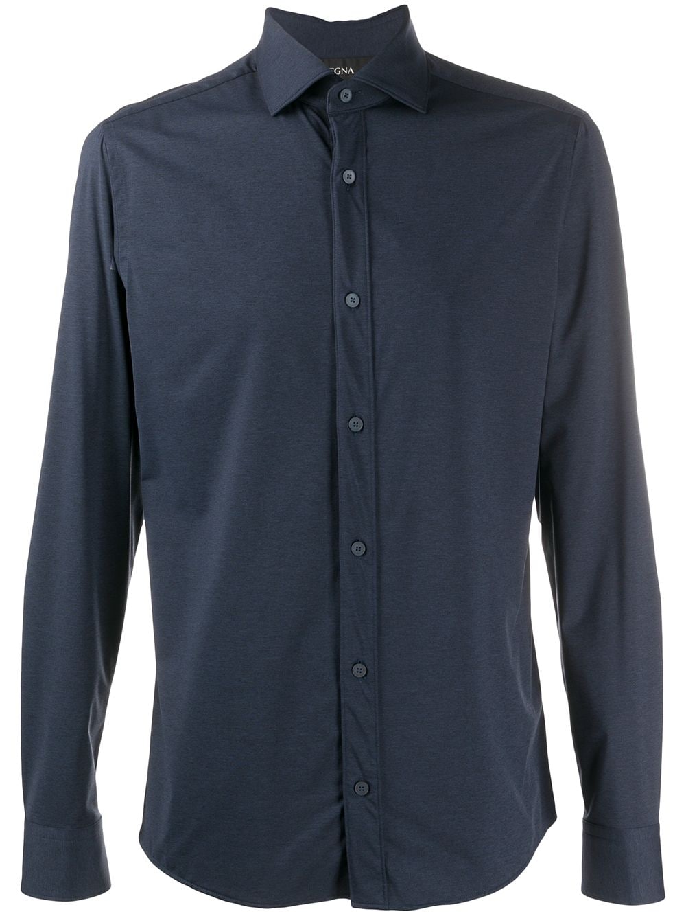 Z Zegna Buttoned Formal Shirt In Blue