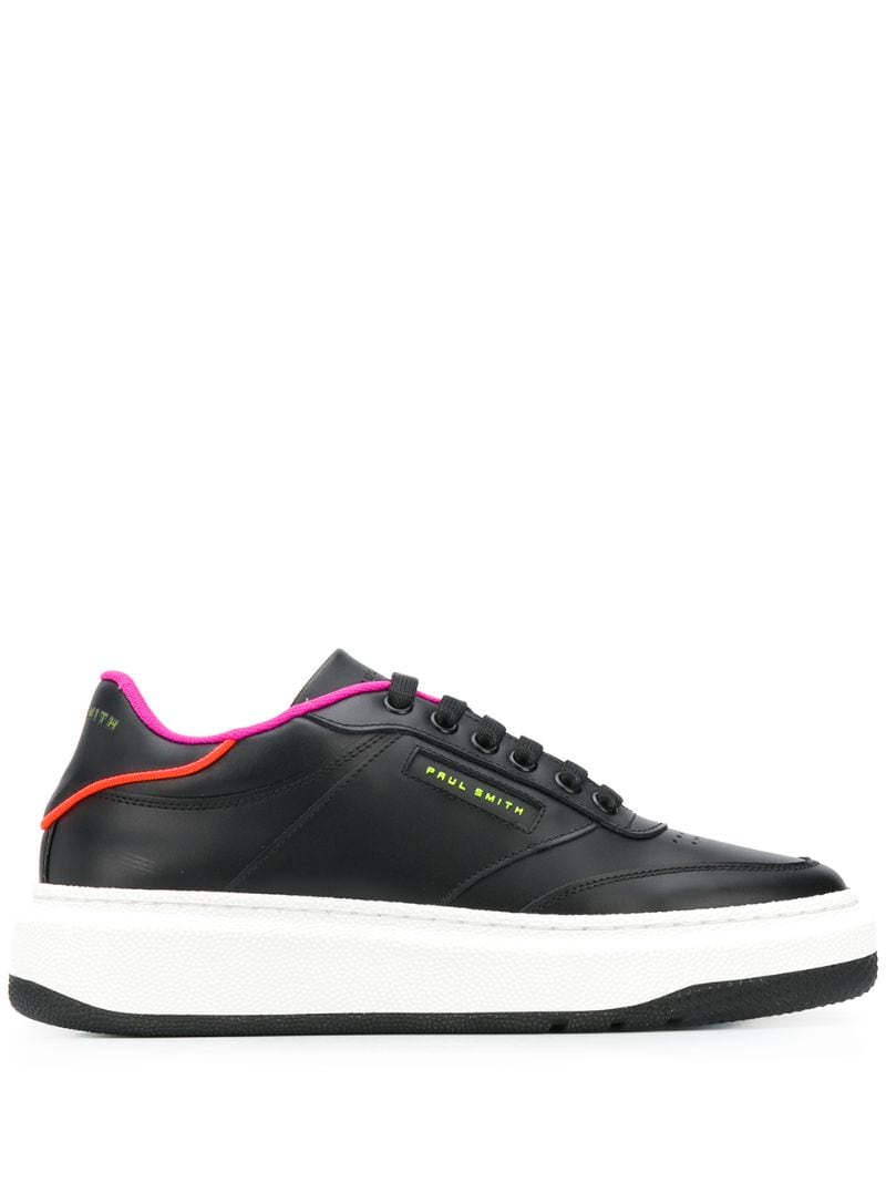 Paul Smith Lace-up Low-top Sneakers In Black