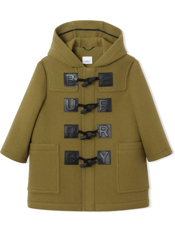 burberry coat kids green