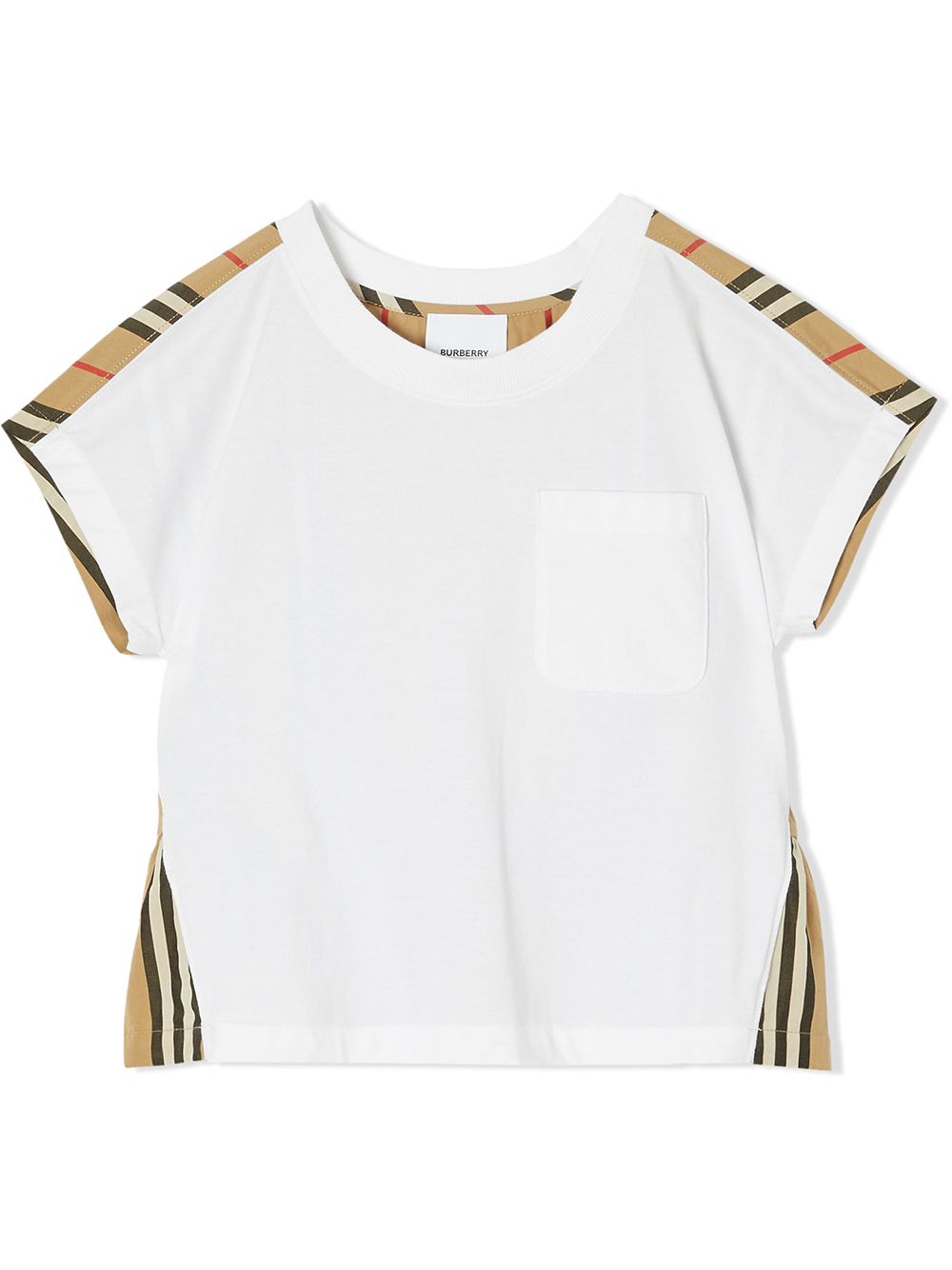 фото Burberry kids футболка с отделкой icon stripe