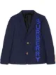 الصورة 1 من Burberry Kids جاكيت بليزر منسوج بشعار الماركة