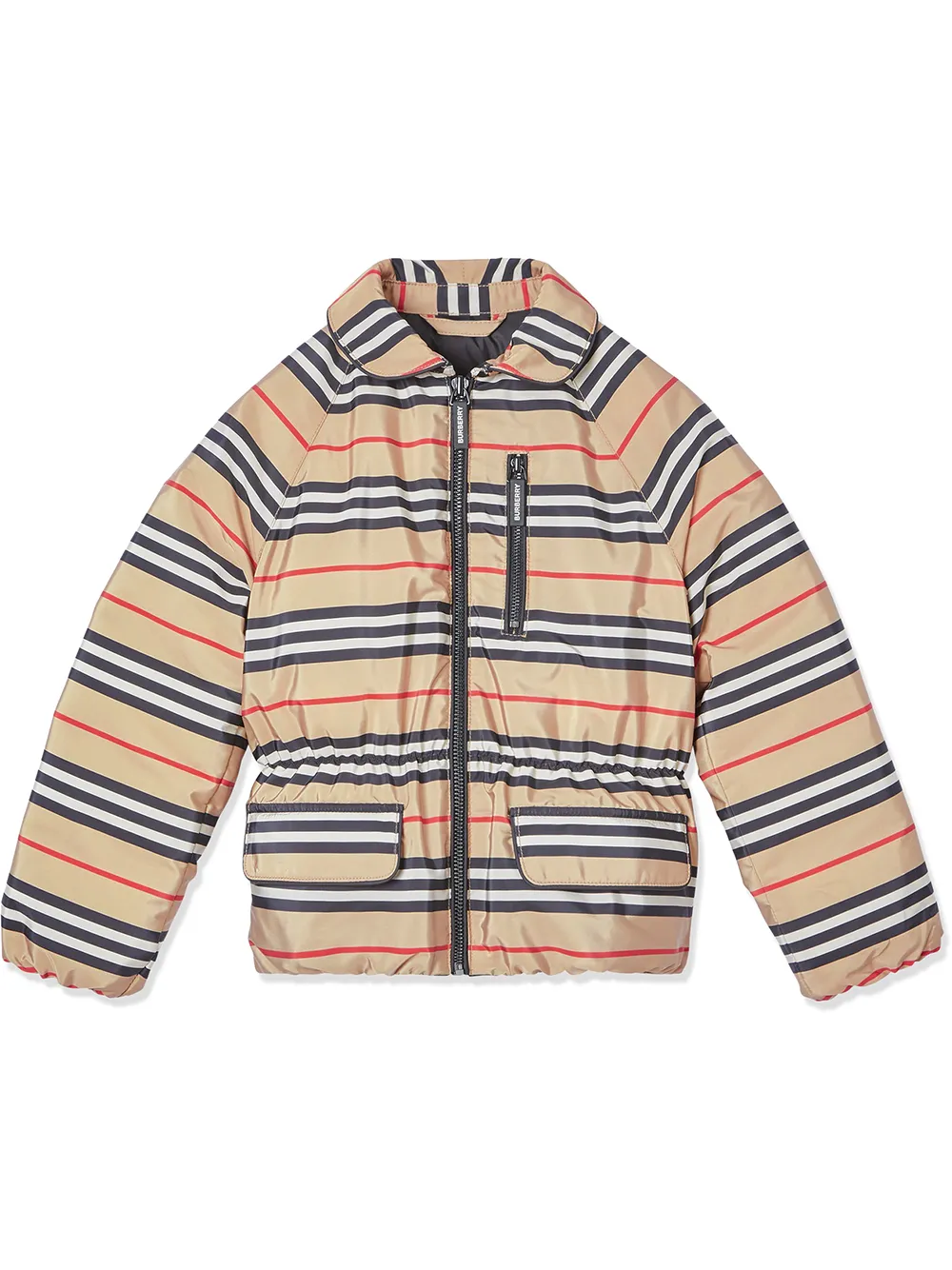 BURBERRY TEEN ICON STRIPE DOWN FILLED JACKET