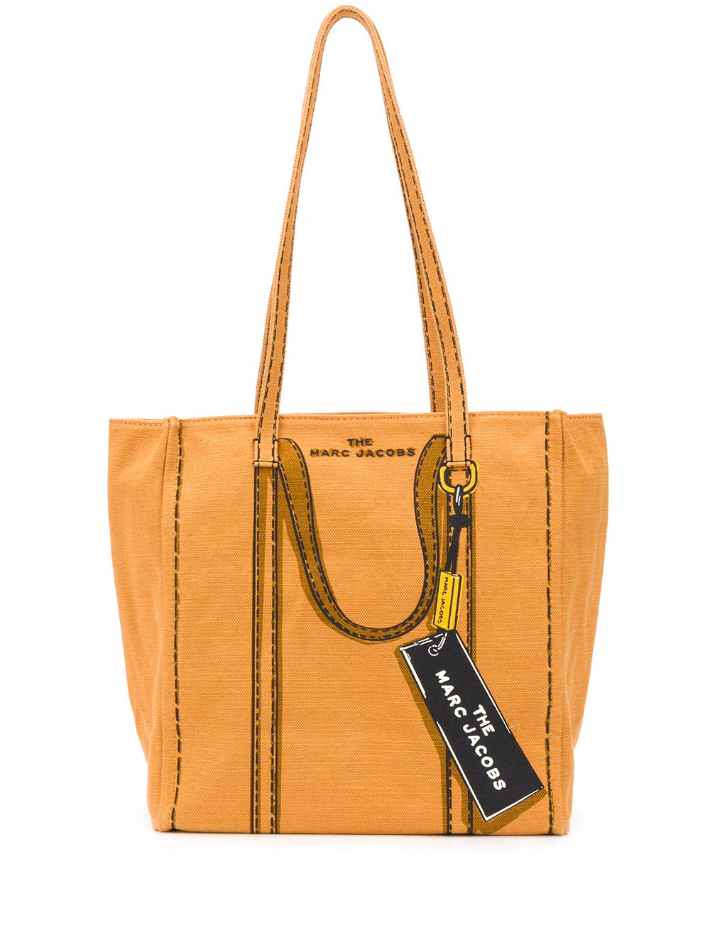 фото Marc jacobs the trompe l'oeil tag tote bag