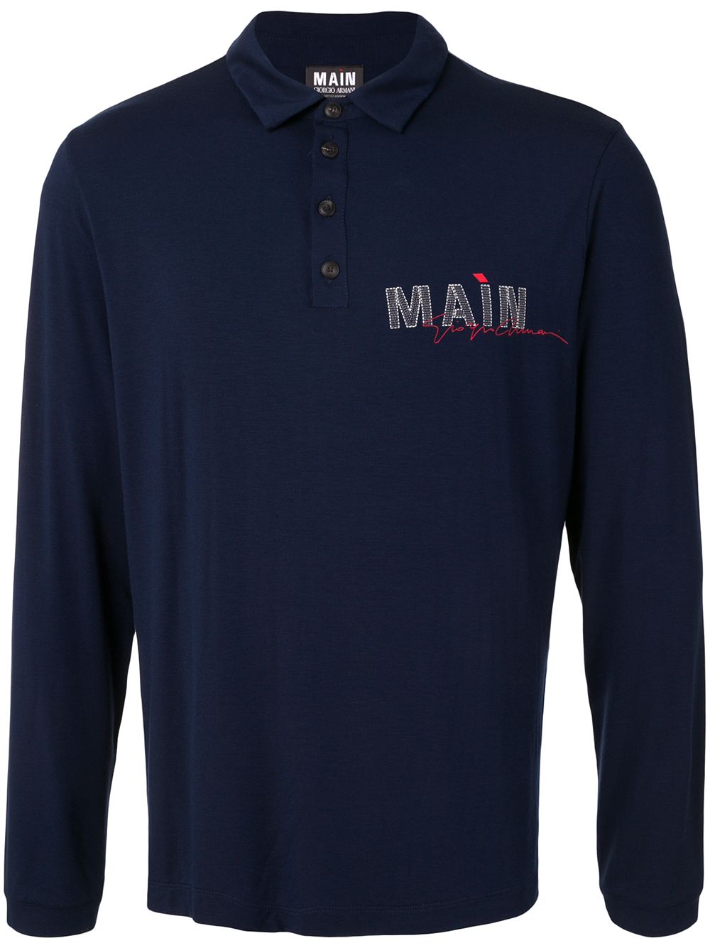 armani long sleeve polo