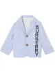 الصورة 1 من Burberry Kids بليزر كوريشة مخططة بشعار الماركة