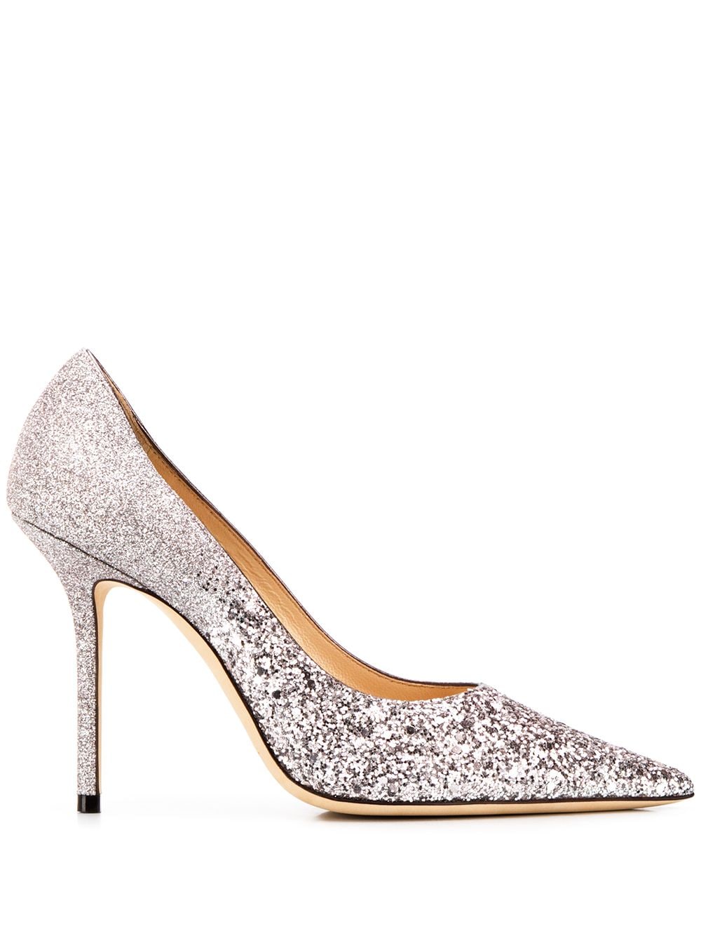 Jimmy Choo Love 100 Glitter Pumps In Pink