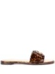 Image 1 of Giorgio Armani logo plaque flat mules