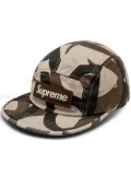 Supreme military-print camp cap - Brown