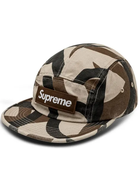 Supreme military-print camp cap