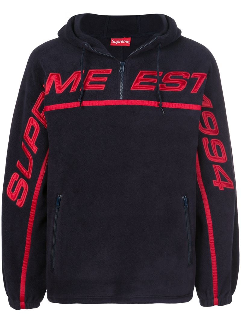 Supreme Polartec Half-zip Hoodie In Blue | ModeSens