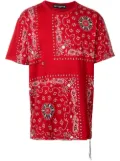 Mastermind World crew neck bandana print T-shirt - Red
