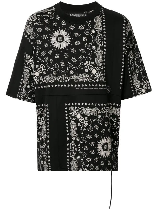 Mastermind World T Shirt Mit Bandana Print Farfetch Dsquared2 Sweatshirt Mit Bandana Print Farfetch
