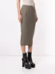Rick Owens wrap midi skirt