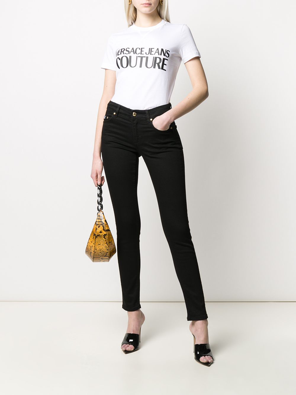 фото Versace jeans couture джинсы скинни средней посадки