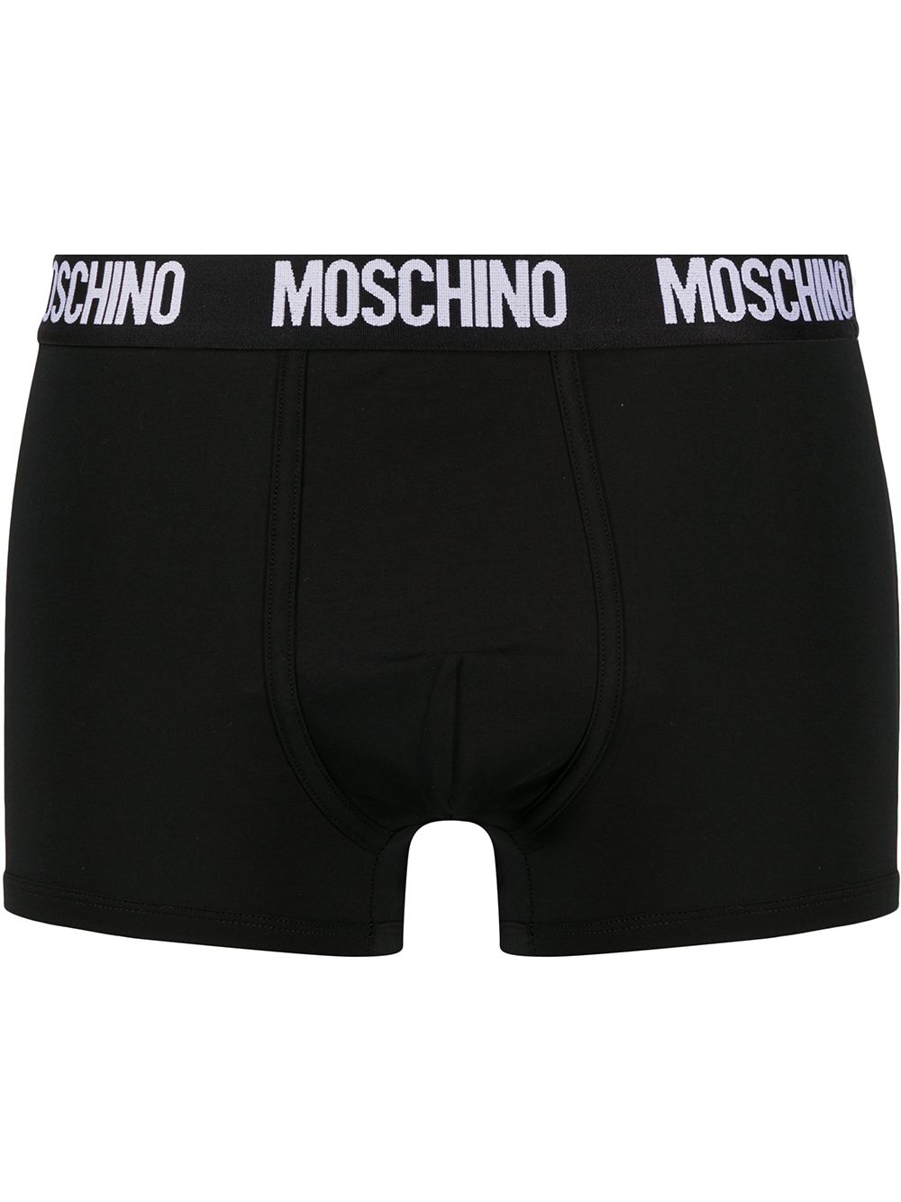 Shop Moschino Logo Boxers In Black