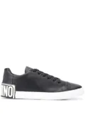 Moschino logo low-top sneakers - Black