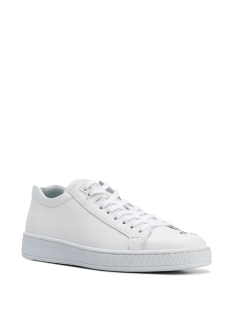 Shop Kenzo Kung-fu Rat Print Tennix Sneakers In White