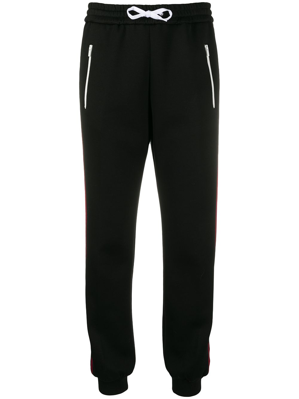 Miu Miu Side Panelled Logo Track Pants In F0002 Nero