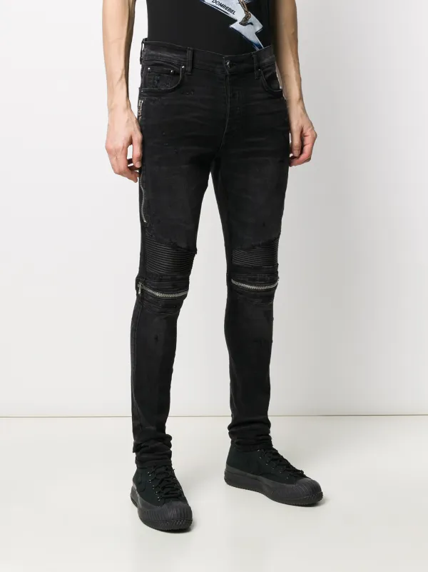 black jeans with zips