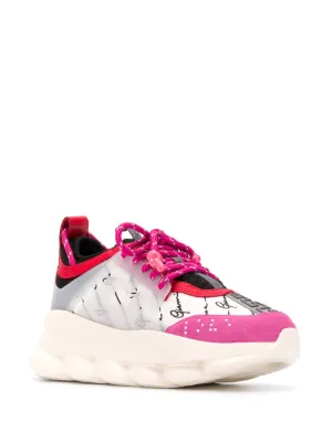 pink versace trainers