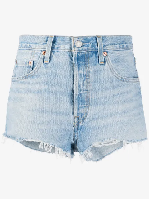 Levi's distressed denim shorts