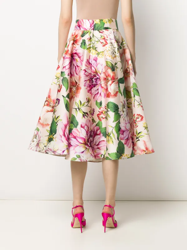 Dolce & Gabbana Flower Print Midi Skirt - Farfetch