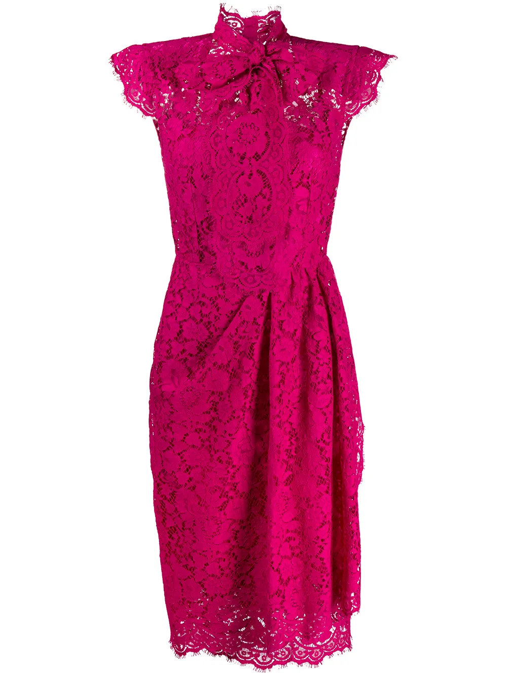 dolce and gabbana pink lace dress