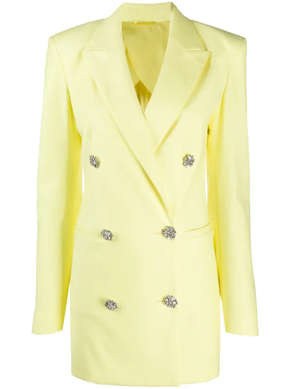 yellow blazer dress