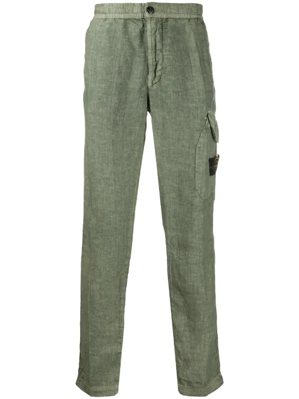 Shop green Stone Island patch-pocket 
