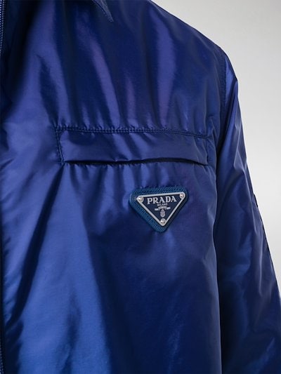 Prada technical lightweight jacket blue | MODES