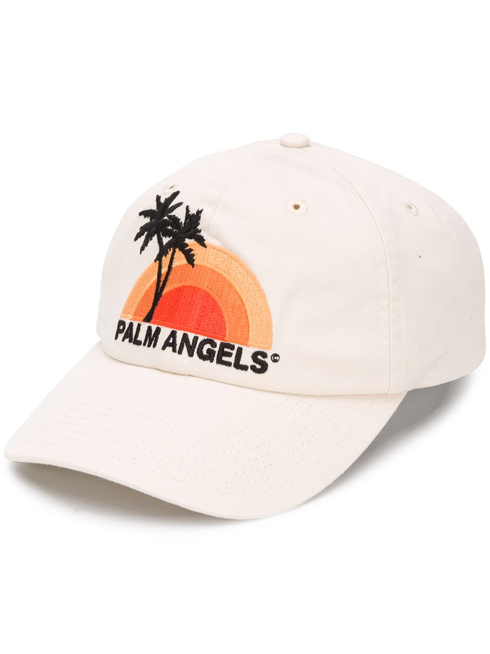 PALM ANGELS logo embroidered cap