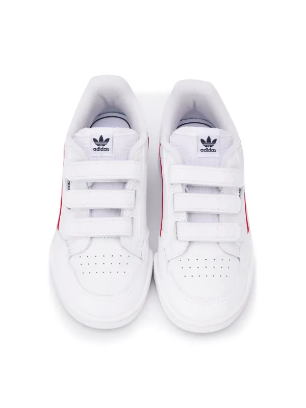 adidas originals continental 80s trainers in triple white