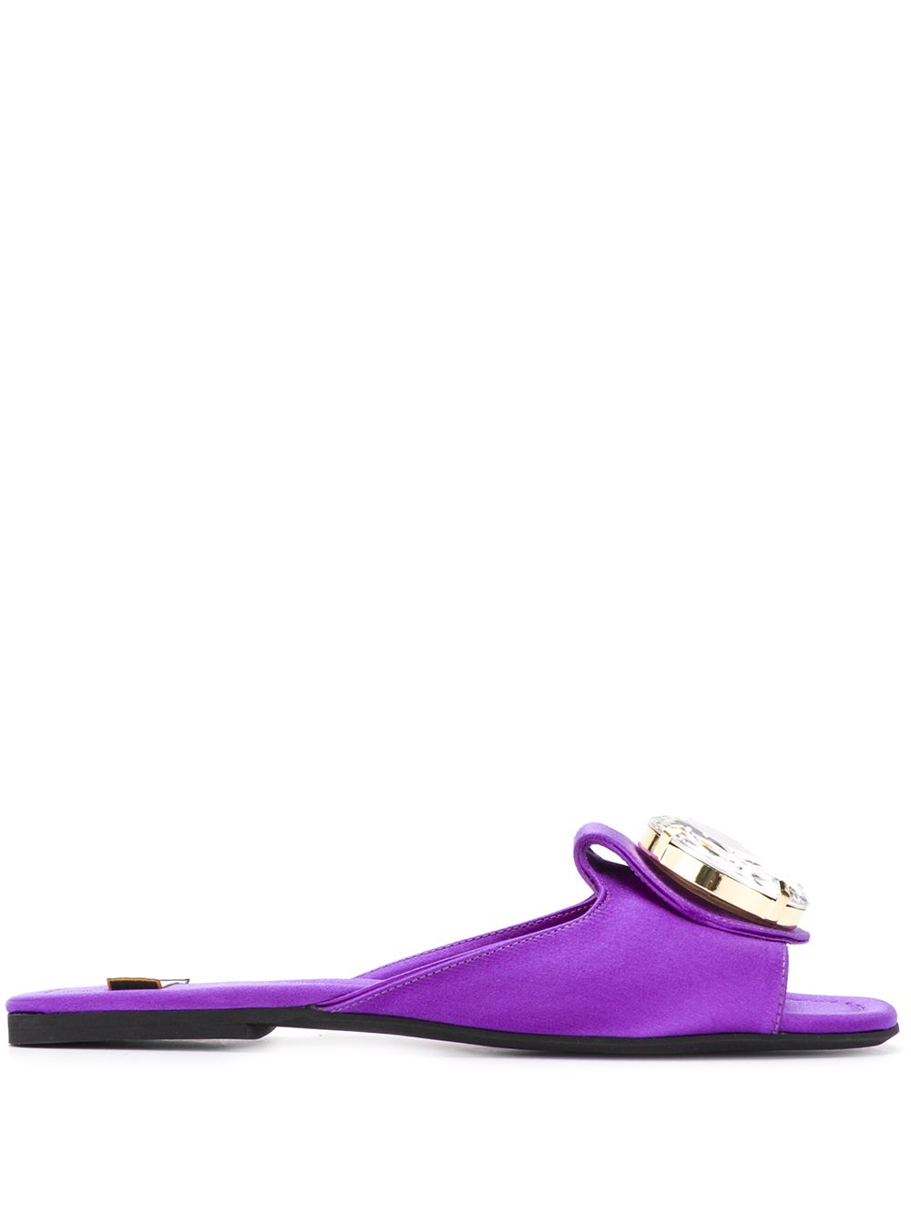 N°21 Crystal-embellished Sandals In Purple