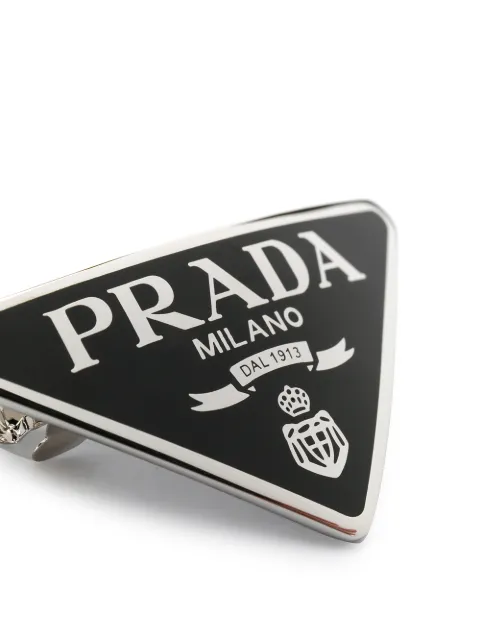 prada logo pin