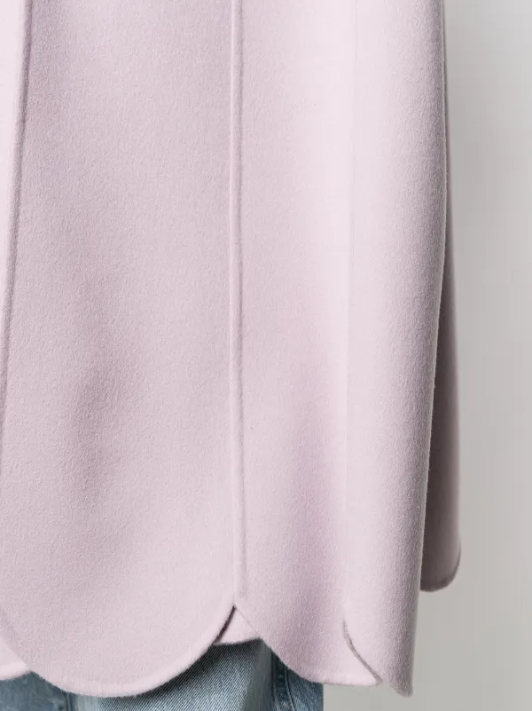 Valentino Garavani スカラップヘム コート | ピンク | FARFETCH JP