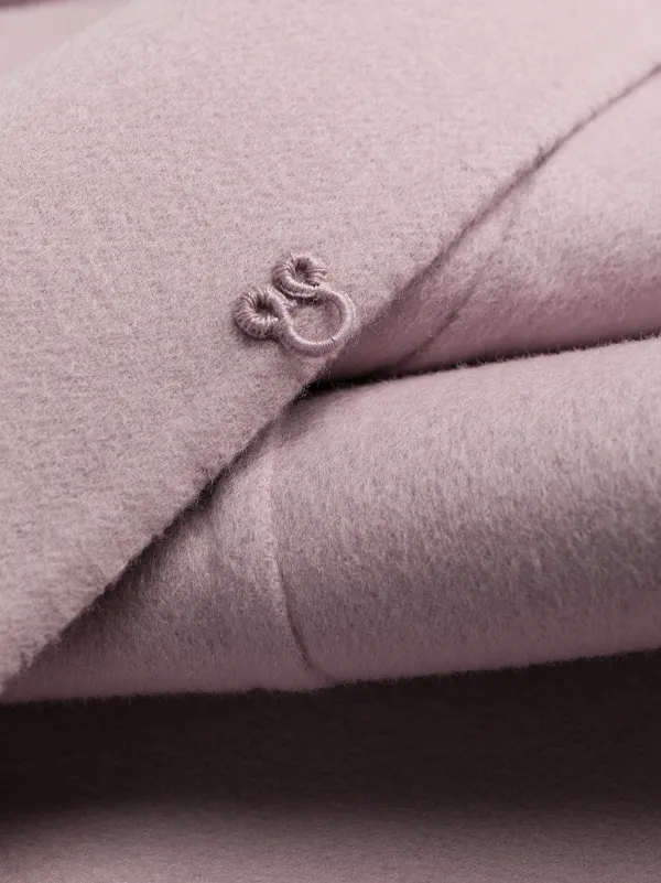 Valentino Garavani スカラップヘム コート | ピンク | FARFETCH JP