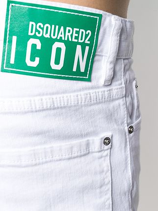 Icon patch slim-fit jeans展示图