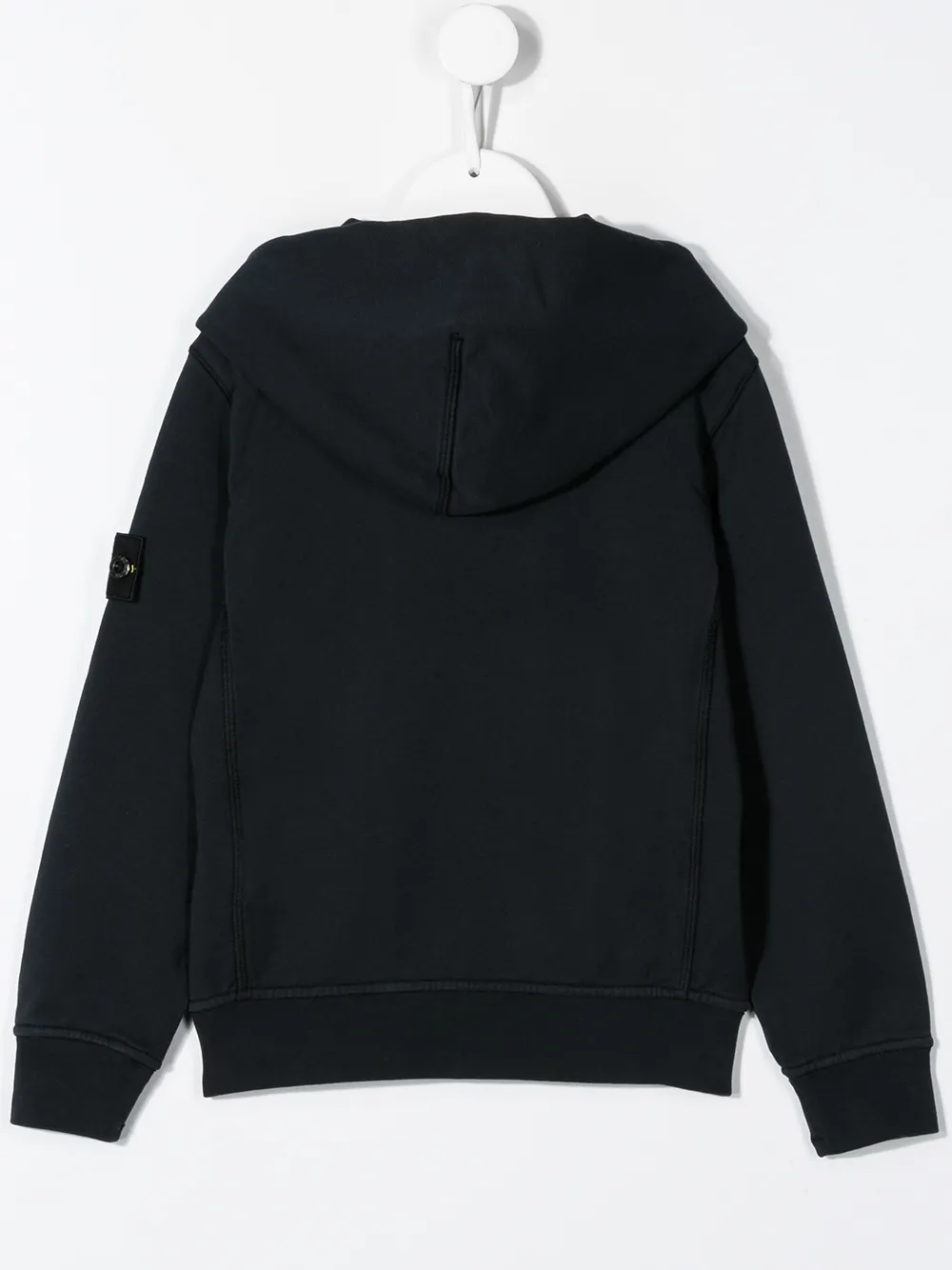 Stone Island Junior Hoodie met rits Blauw