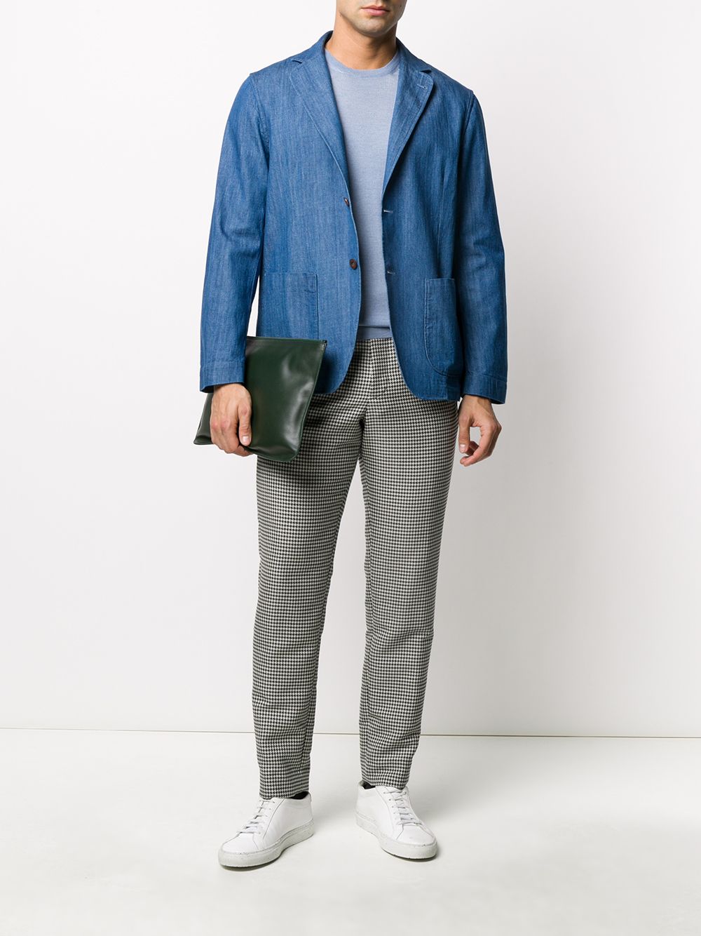 фото Lardini tailored denim blazer