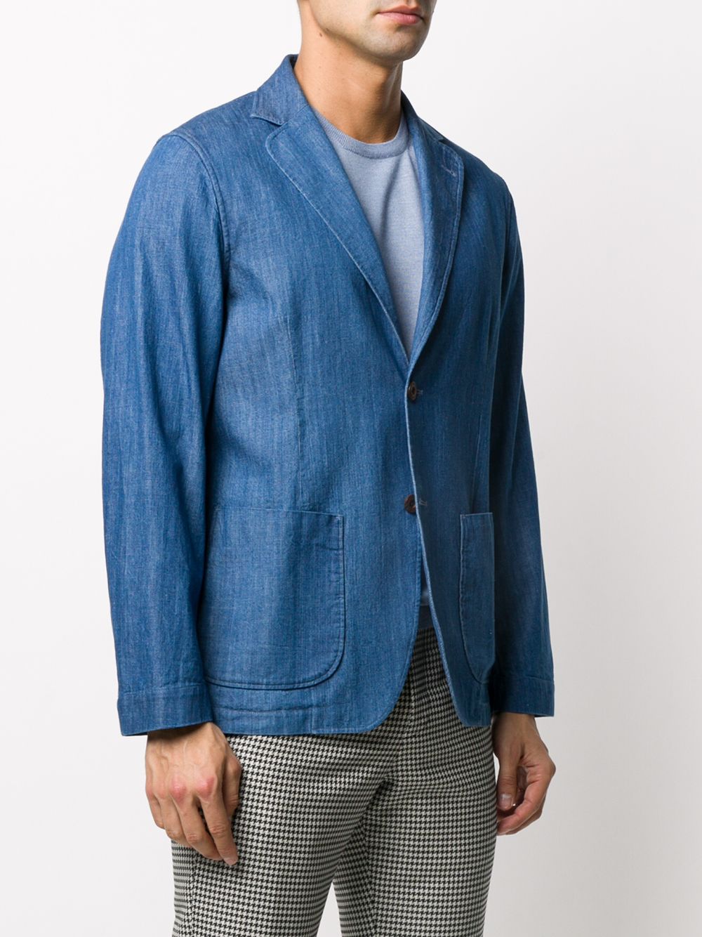 фото Lardini tailored denim blazer