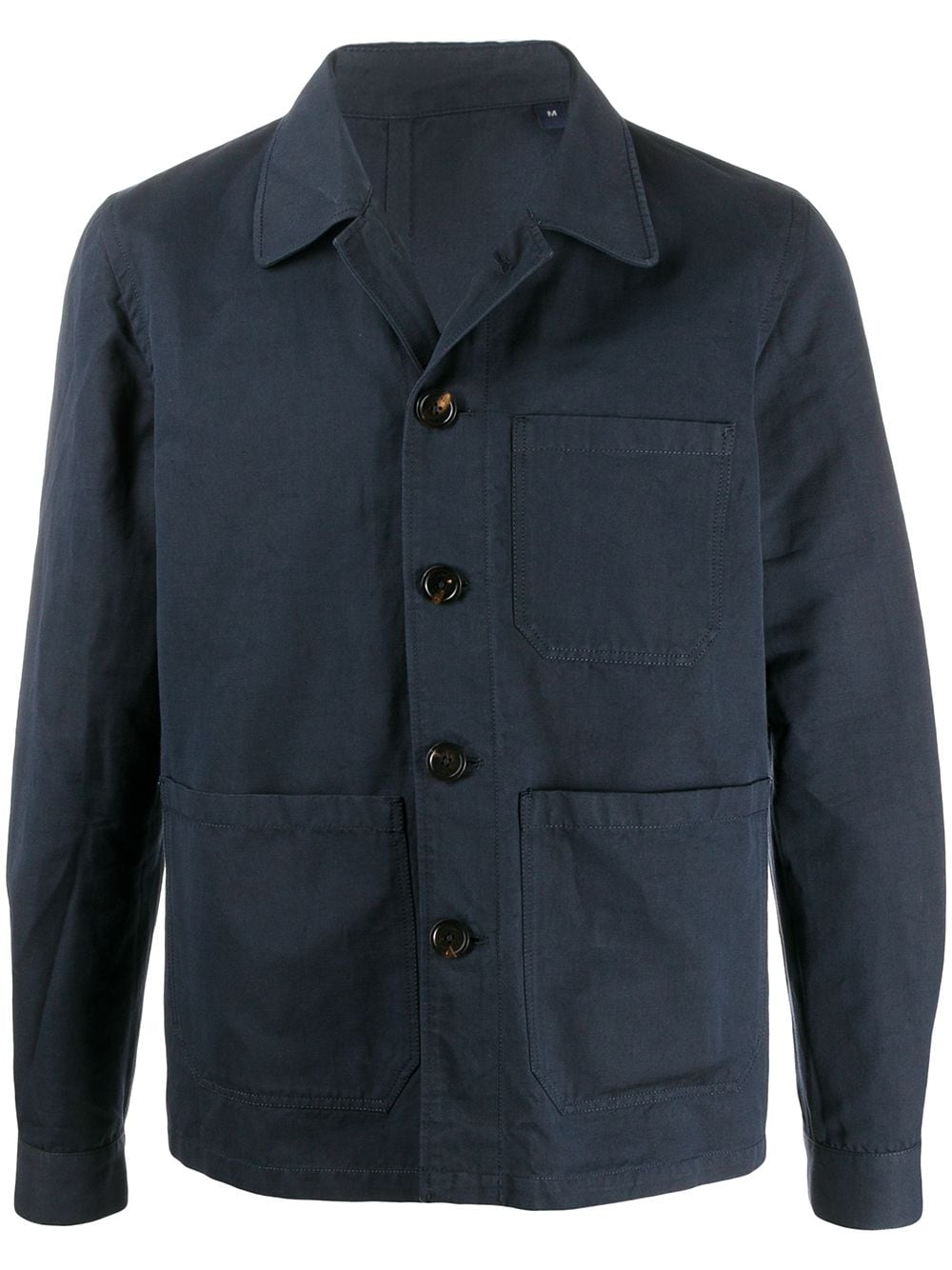 Shop Lardini Lightweight Single-breasted Jacket In Blue