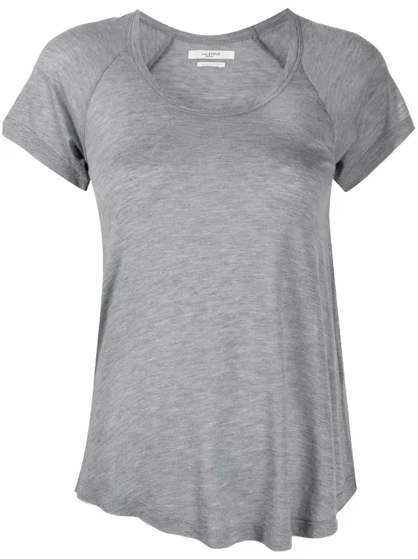 white u neck t shirt