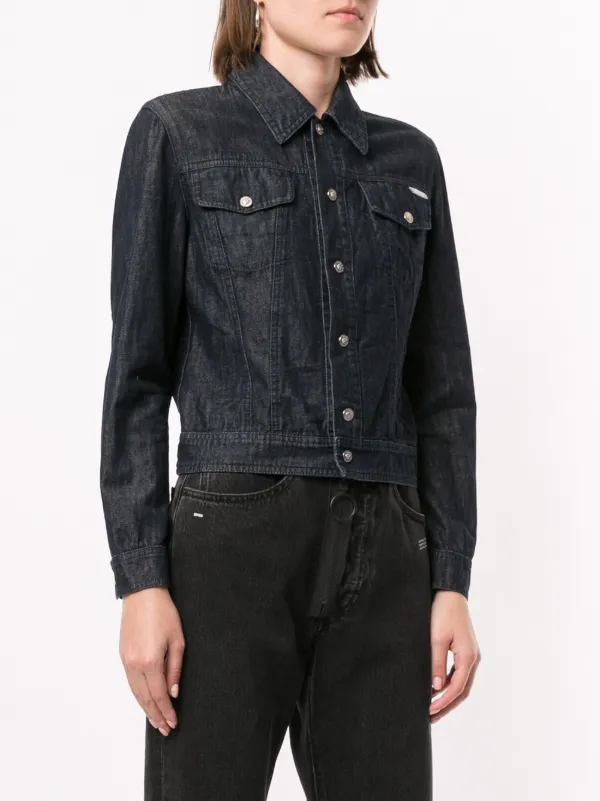 Versace Pre-Owned クロップド デニムジャケット 通販 - FARFETCH