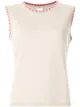 Image 1 of Chanel Pre-Owned cashmere logo trim vest