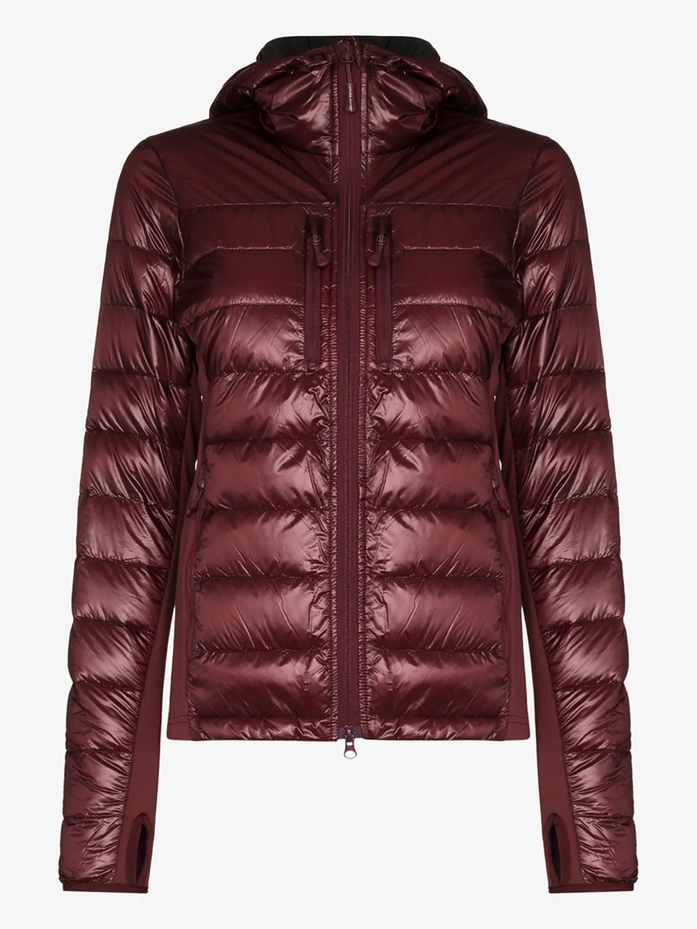 Canada Goose Hybridge Lite Hooded Packable Down Jacket In Red