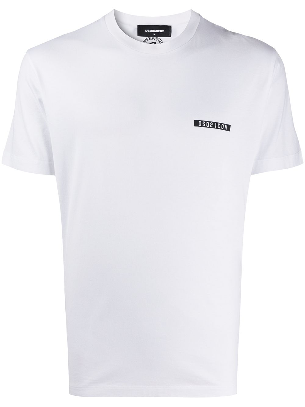 Dsquared2 Logo T-shirt In 100 Bianco