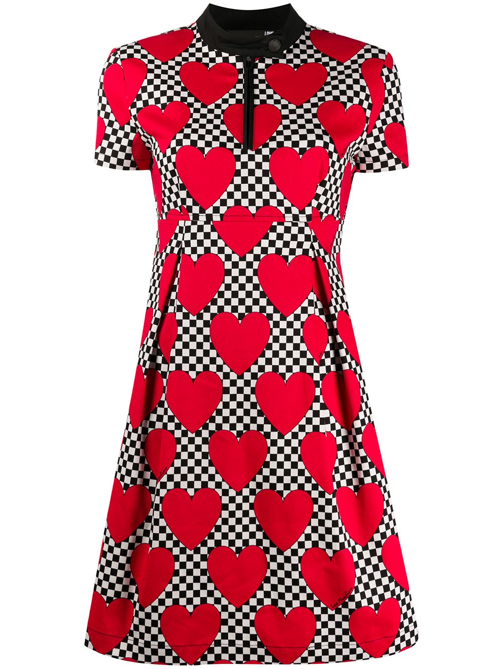 Love Moschino Heart-print A-line Dress In Red