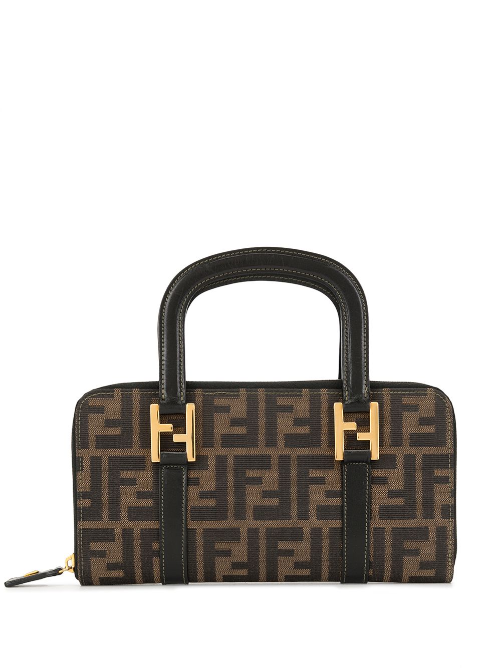 фото Fendi pre-owned сумка-тоут с узором zucca